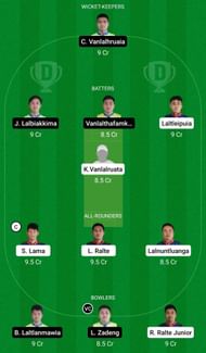 Dream11 Team for Chhinga Veng Cricket Club vs Ramhlun Venglai Cricket Club - Mizoram Cricket League 2022.